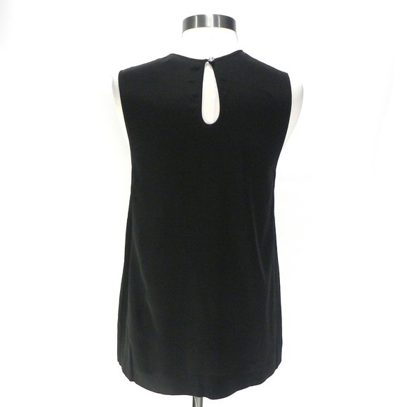 Tracy Reese Black Pleated Tunic Top - Picture 4 of 6